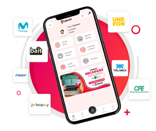 Vender Recargas Telcel con la App móvil